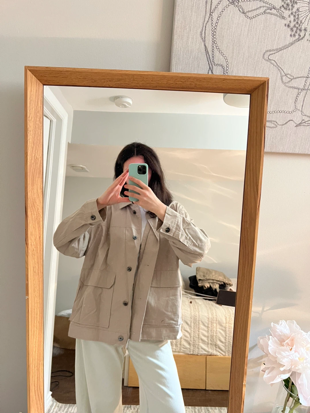 Calvin Klein Jeans Beige Utility Jacket