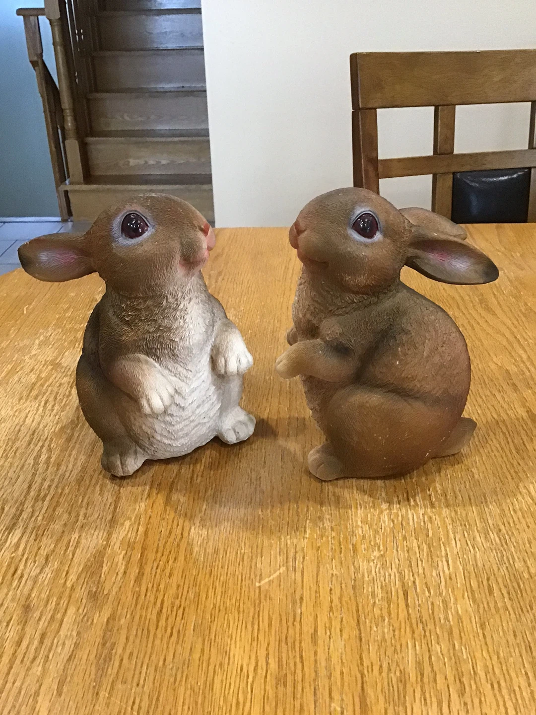 Pair of Bunny Figurines