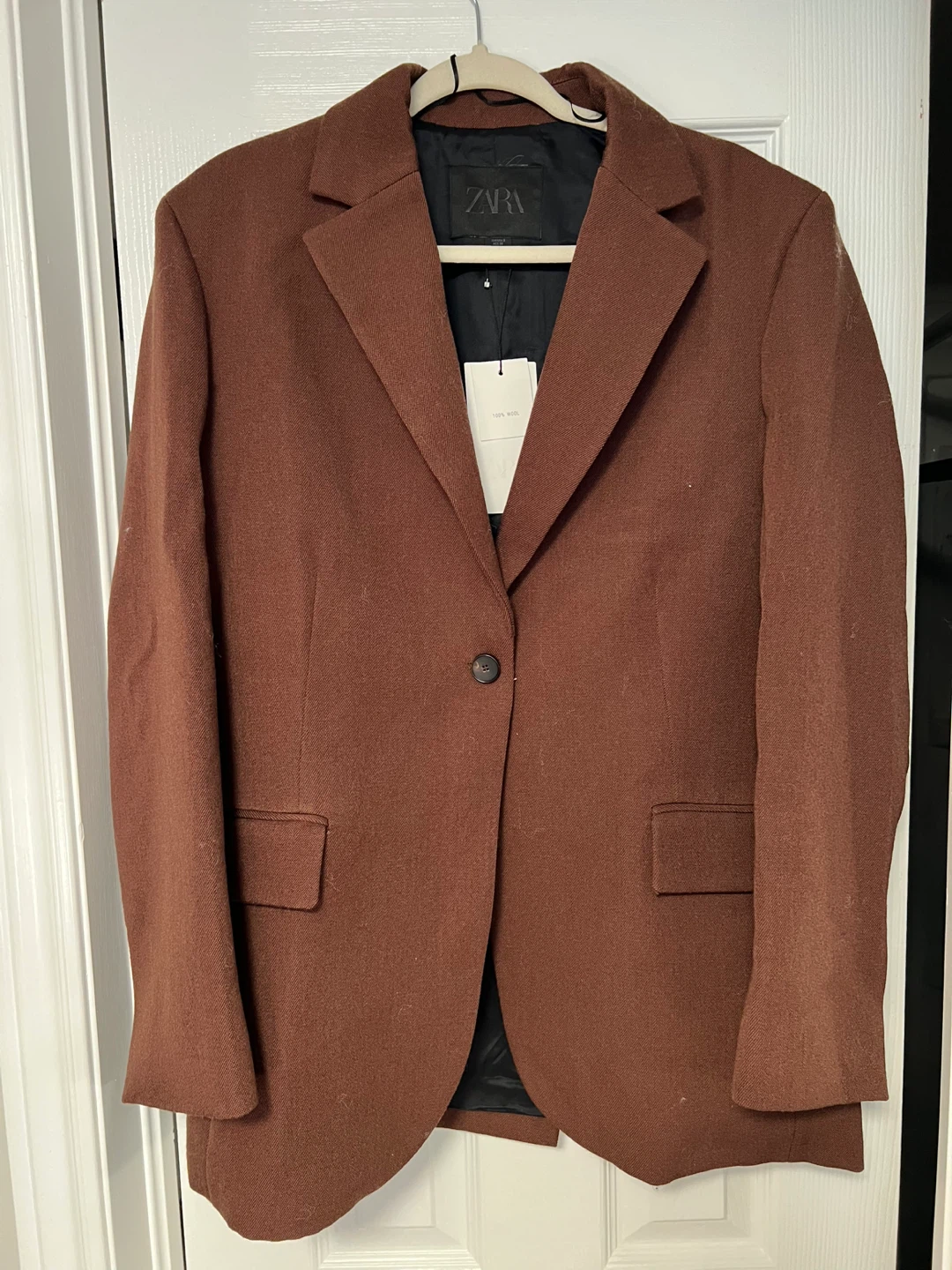 Zara Brown Wool Blazer - photo 3