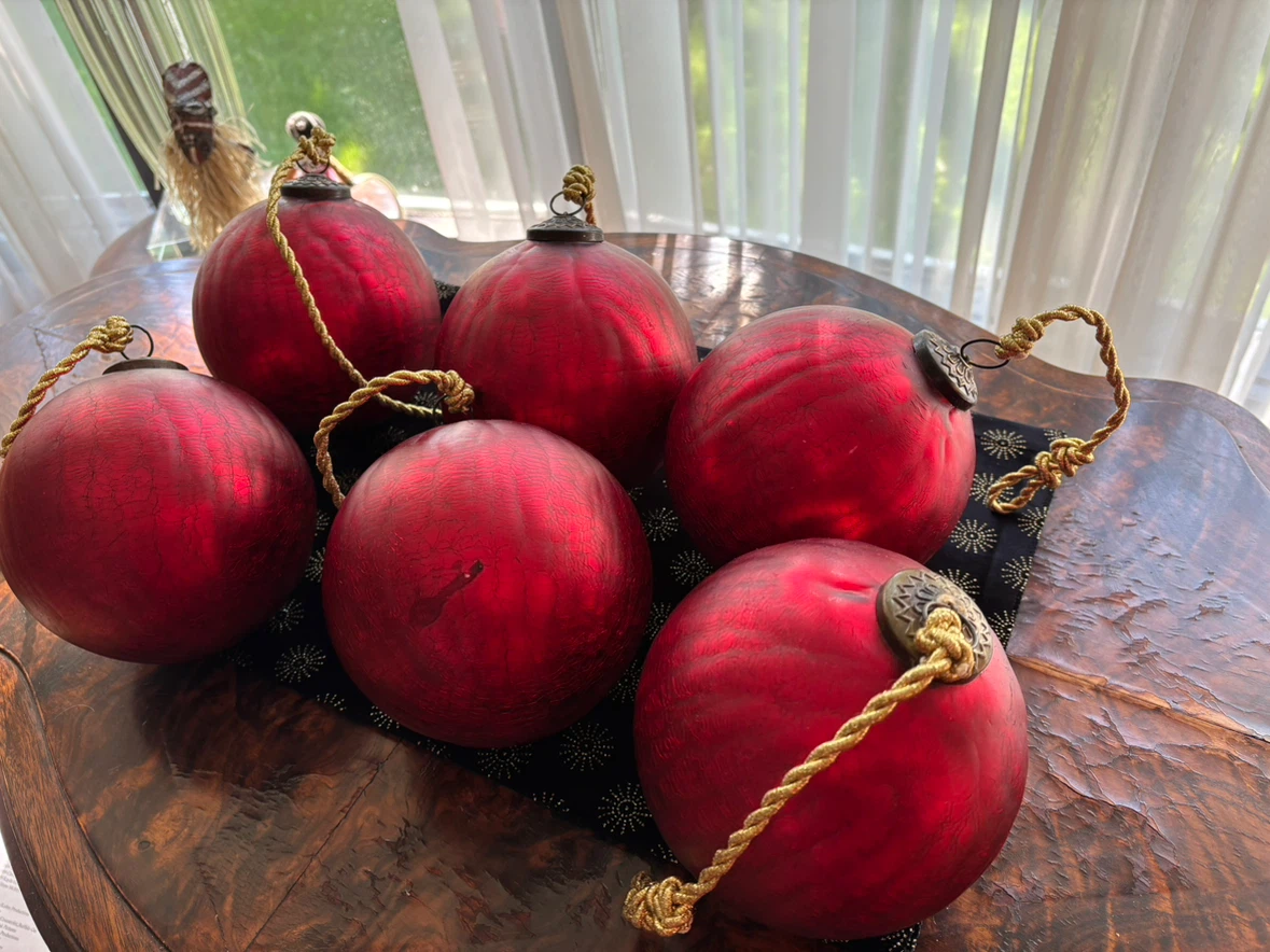 Glass Christmas decorations - photo 2