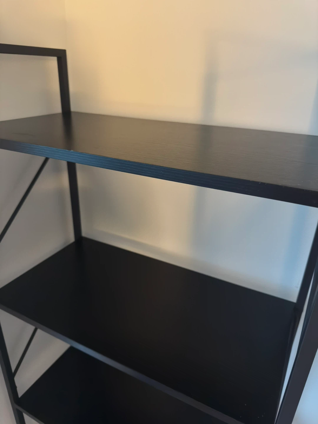 Black 4-Shelf Bookshelf - photo 3