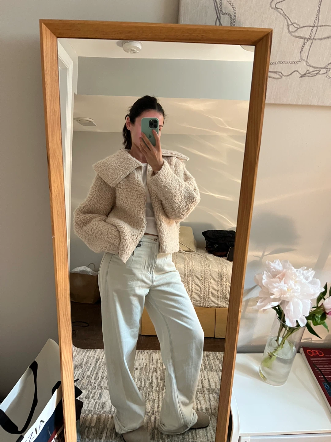 Zara Teddy Fleece Cropped Jacket - photo 2