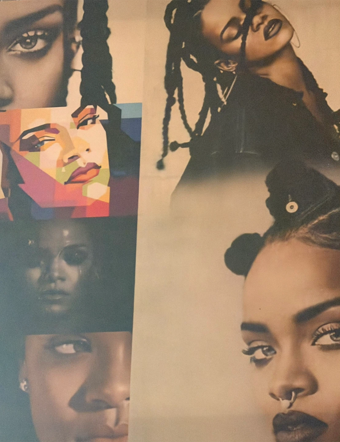Rihanna Collage Photo Canvas 18x24 Print Gallery Wrap - photo 5