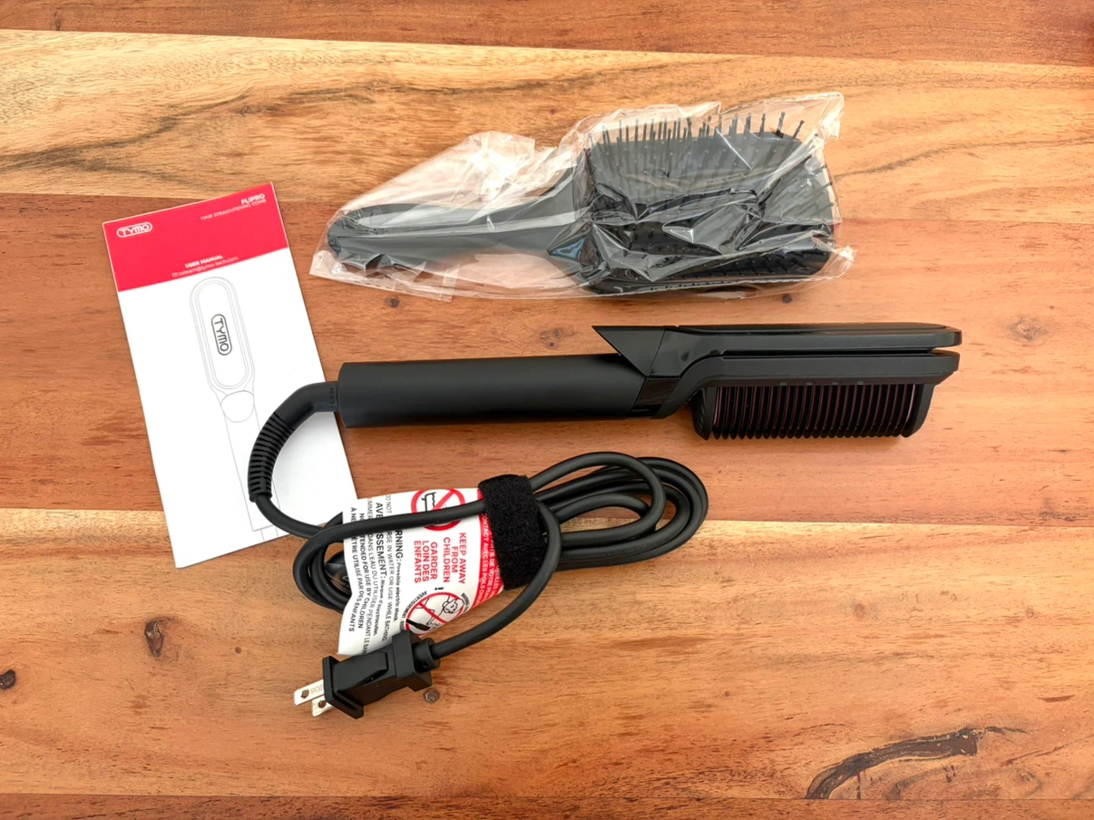 Tymo 2-in-1 straightening brush and iron - photo 2