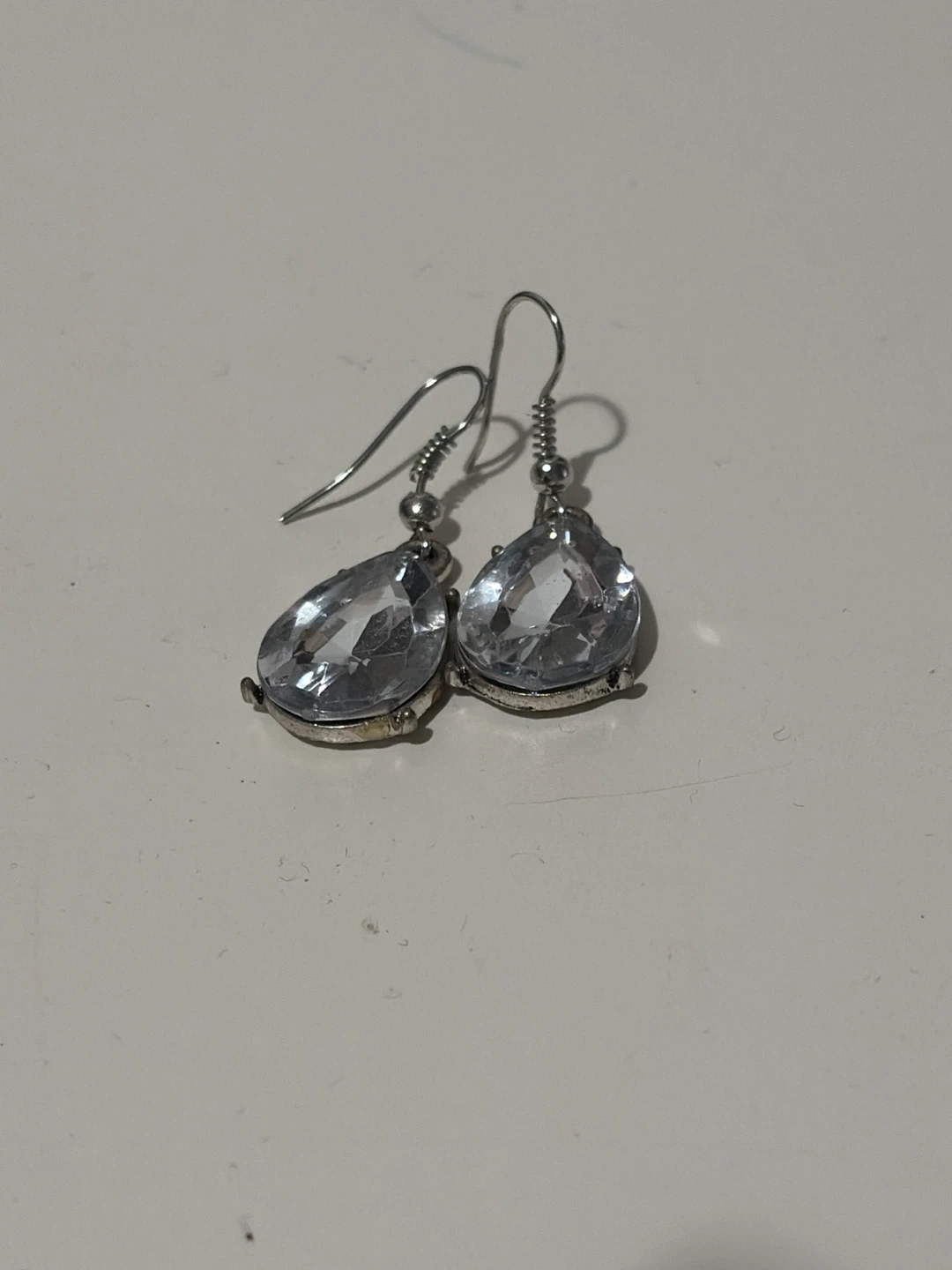 Teardrop Crystal Dangle Earrings