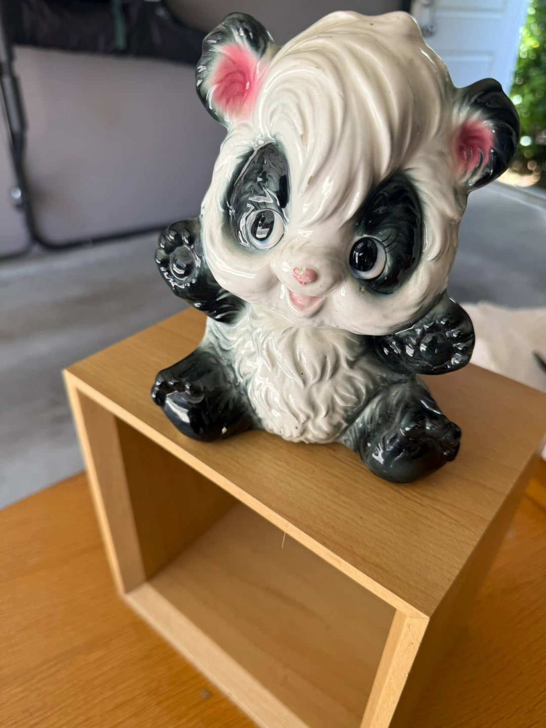 Vintage Panda Ceramic Planter