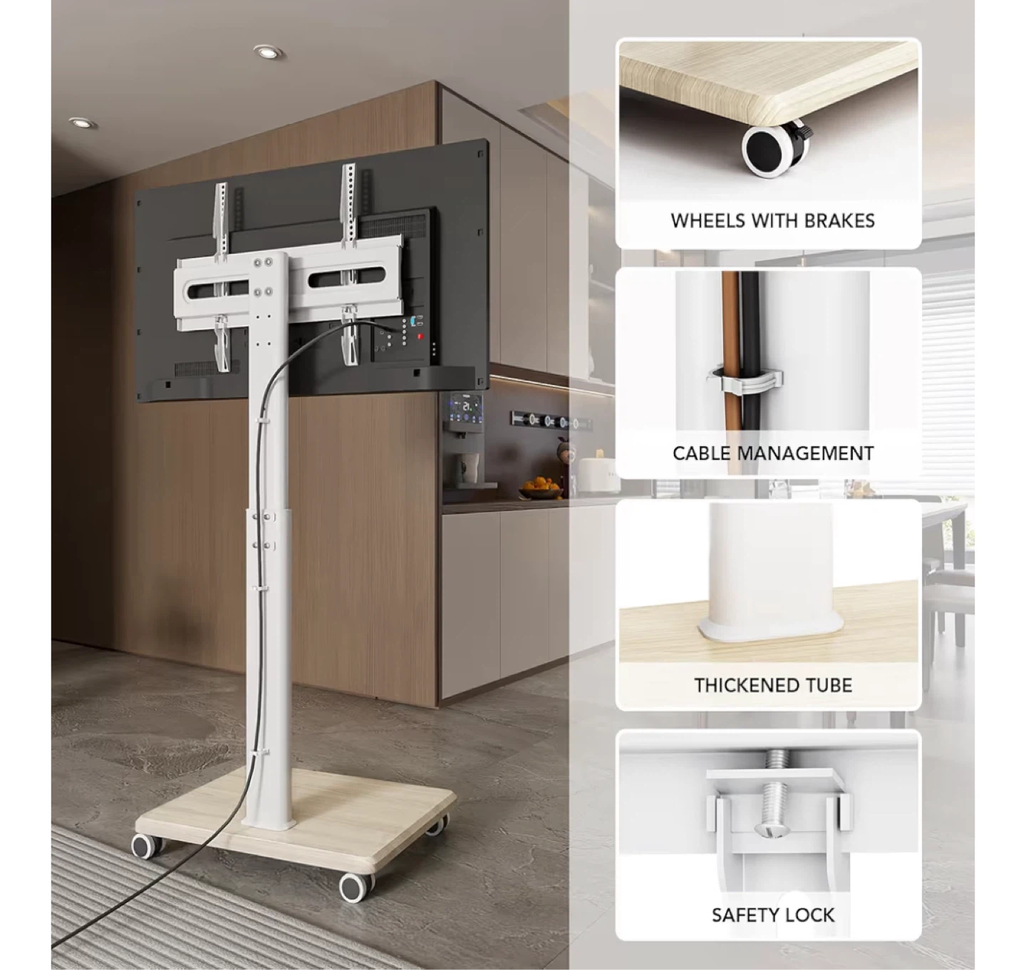 A Waber Rolling TV Stand - photo 3