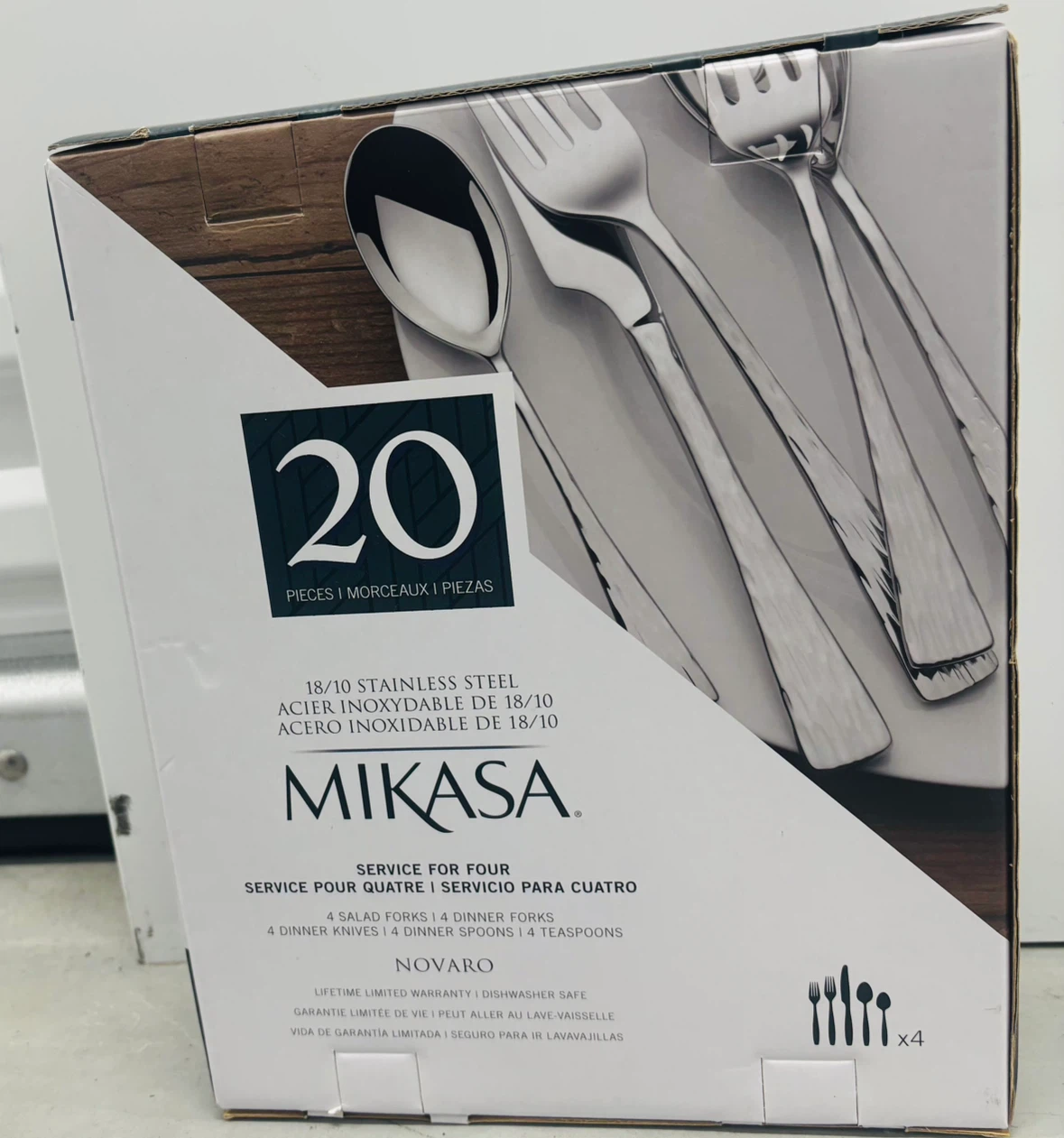 Mikasa Novaro 20-Piece 18/10 Stainless Steel Flatware Set - photo 3