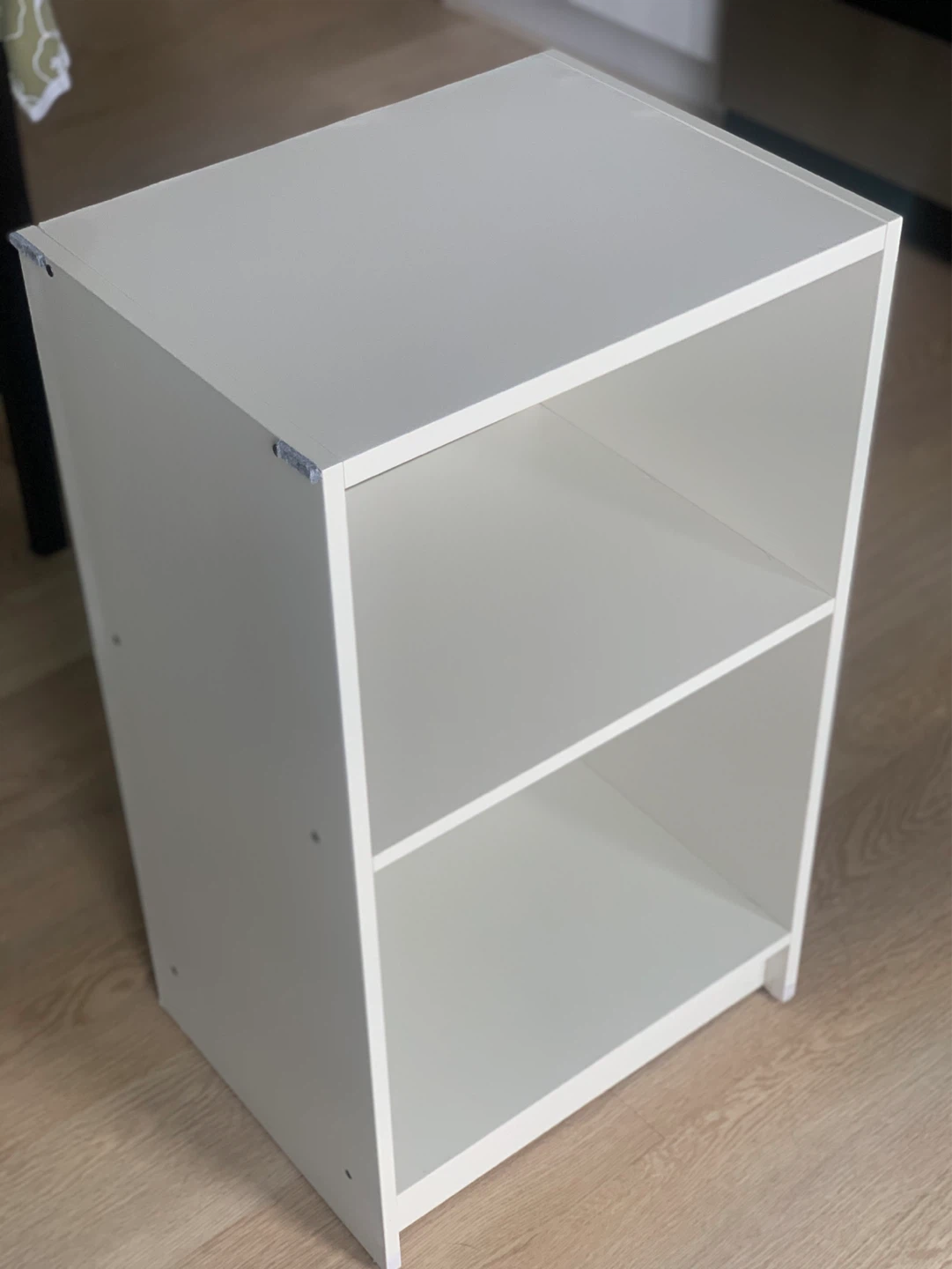 White 2-Shelf Bookcase