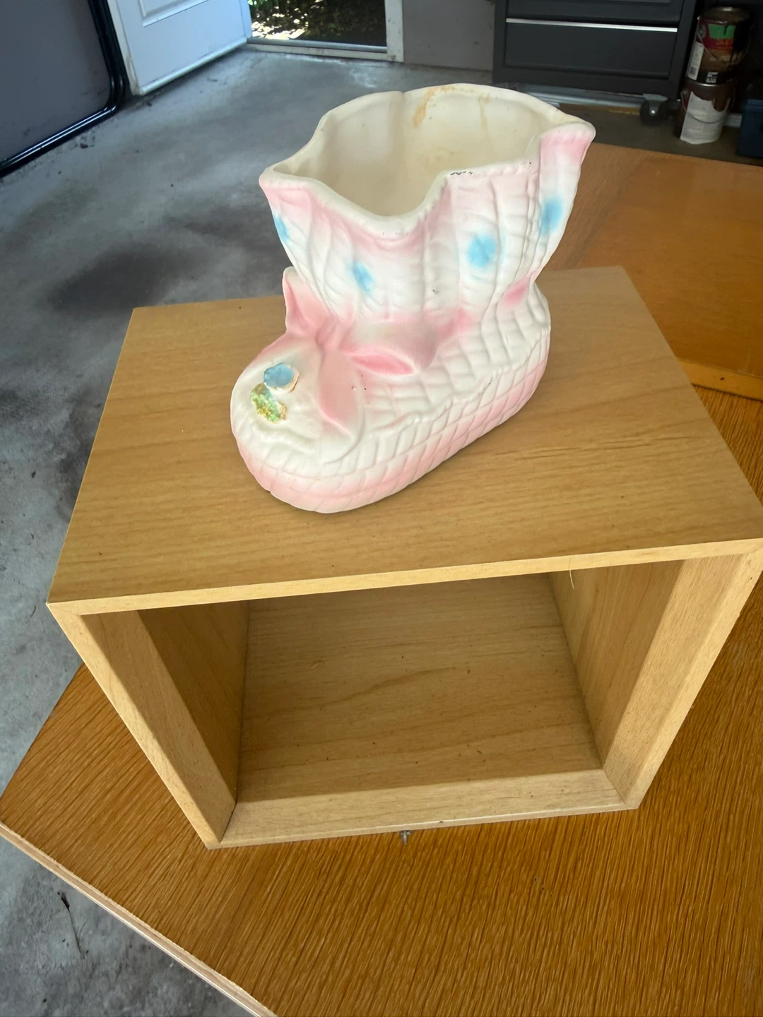 Relpo 1845 Ceramic Baby Boot Planter