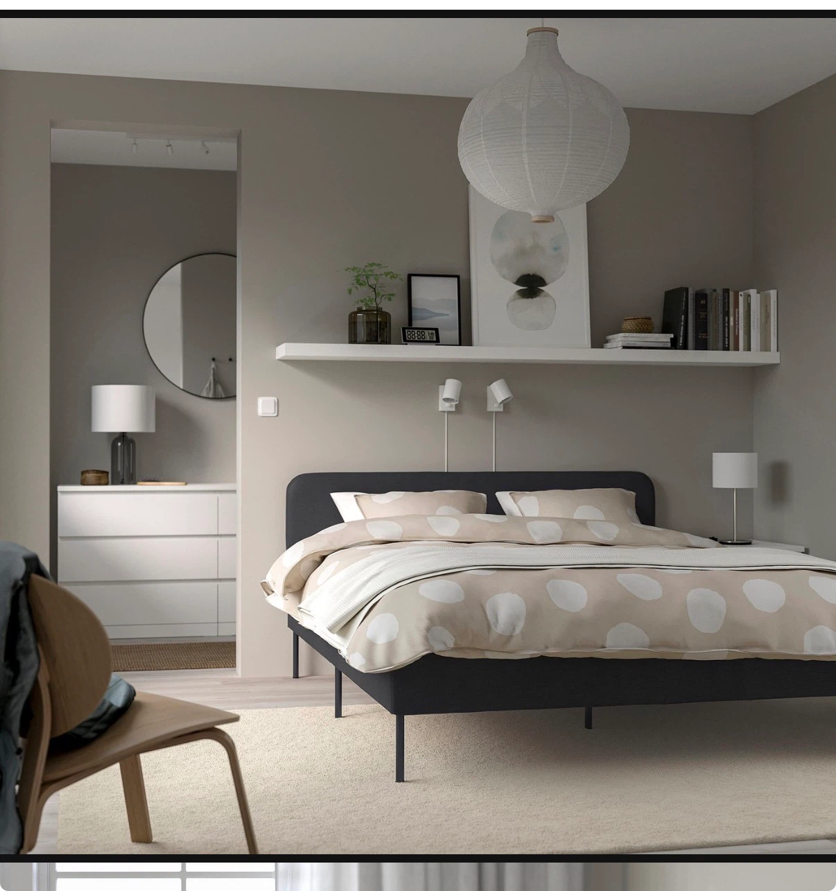 IKEA SLATTUM Bed Frame - FULL dark grey - photo 2