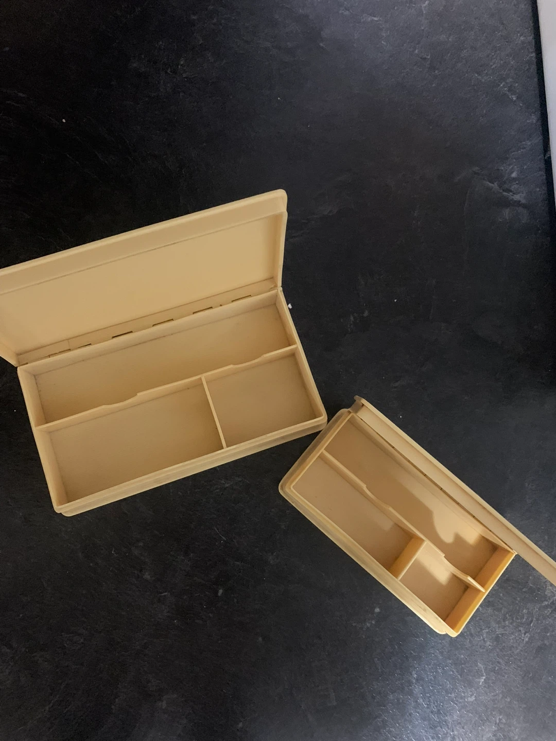 French Ivory Hinged Storage Boxes - Set of 2 - photo 4