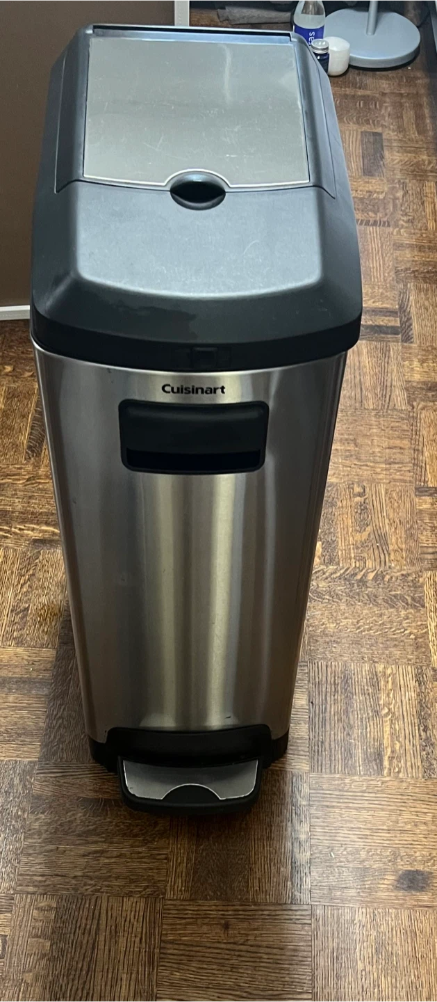 Cuisinart Stainless Steel Trash Can with Foot Pedal - photo 2