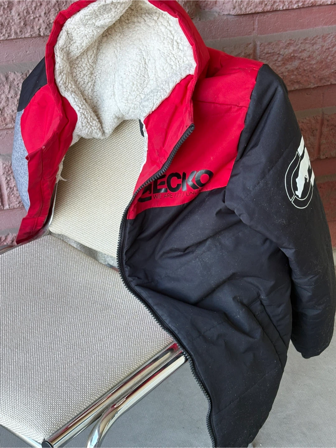 Ecko Unltd. Red and Black Puffer Jacket