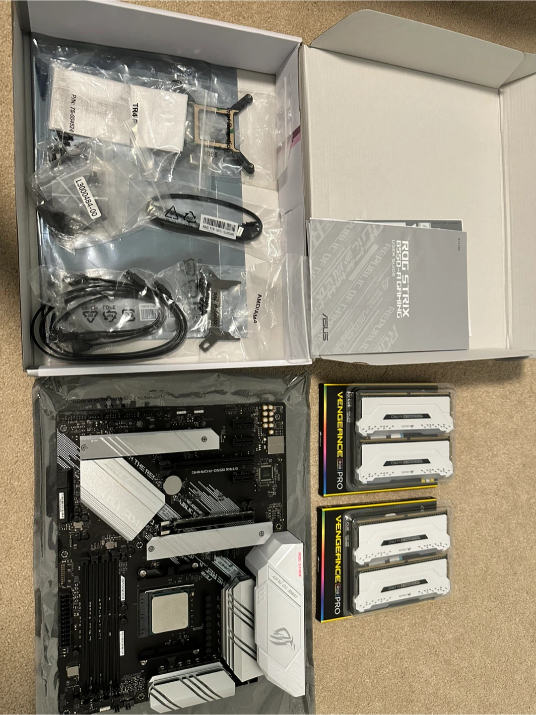 Ryzen 7 5800x, RTX 3070, 32gb RAM, and Asus ROG Strix B550-A