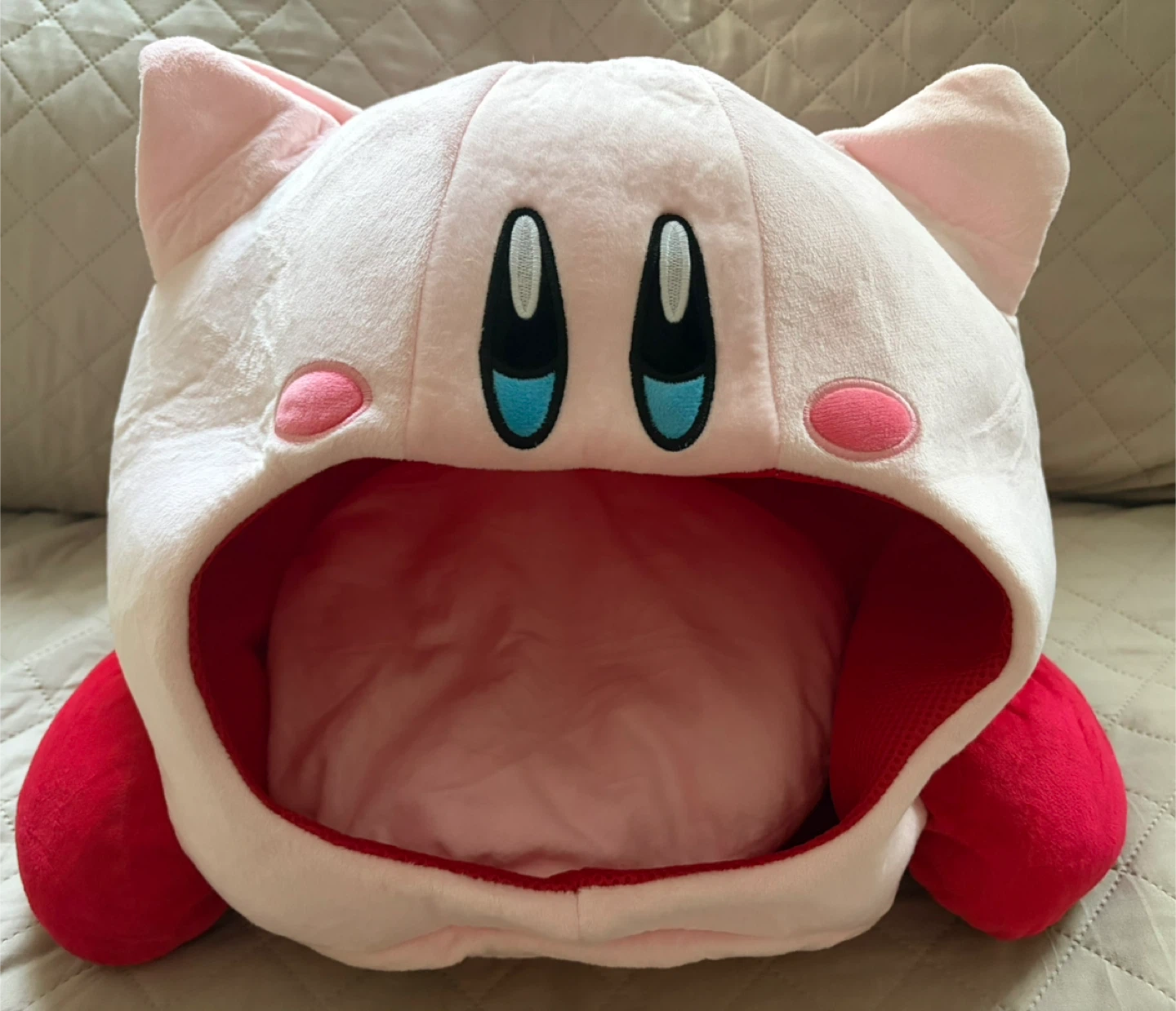 Kirby Plush Headrest Soft Sleep Pillow 38 Cm H X 40 Cm W
