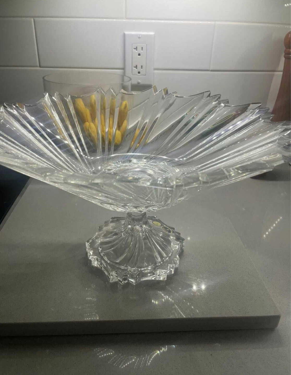 NEW! Bohemia Lead Crystal Fruit Bowl