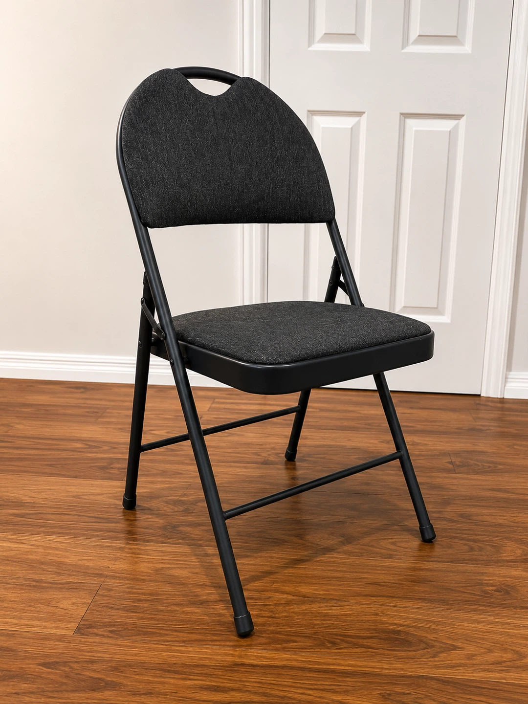 Dark Grey Padded Folding Chair - photo 2