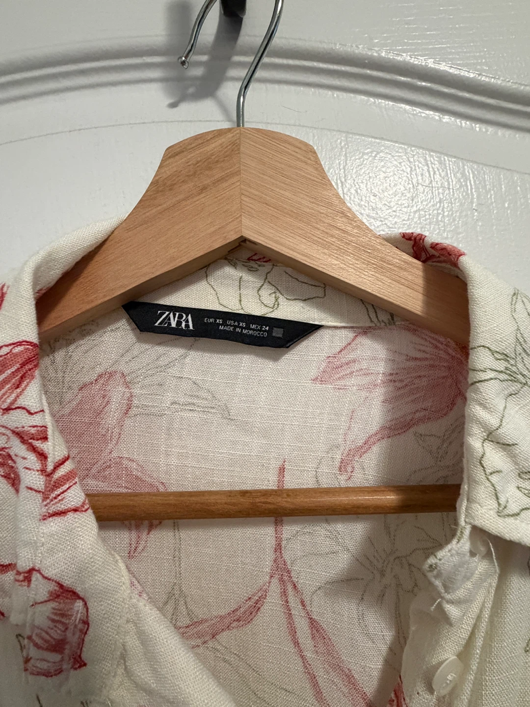 Zara Linen Floral Shirt - photo 2