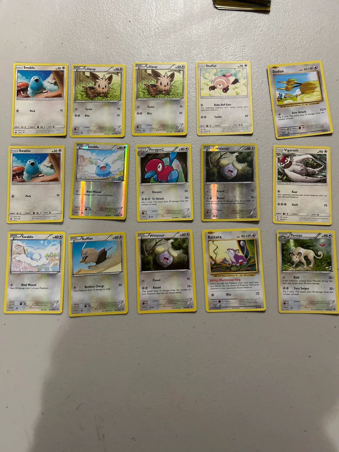 Collection of Pokémon Trading Cards