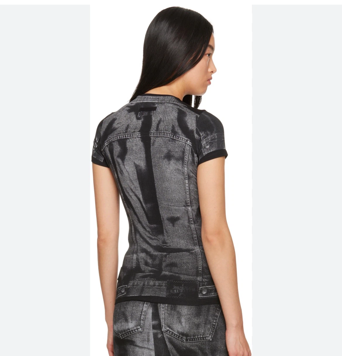 Jean Paul Gaultier Black Trompe L'oeil T-Shirt - photo 2