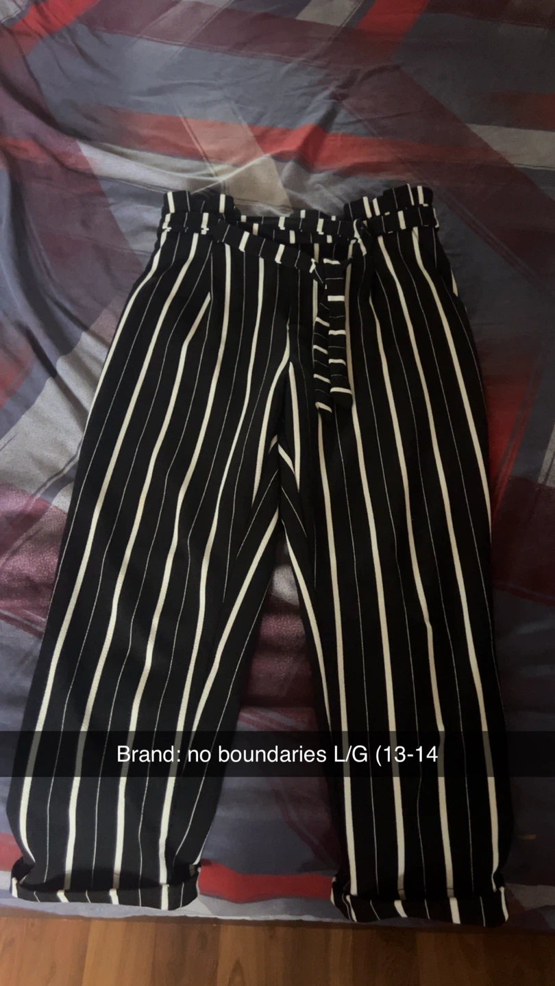 No Boundaries Striped Pants