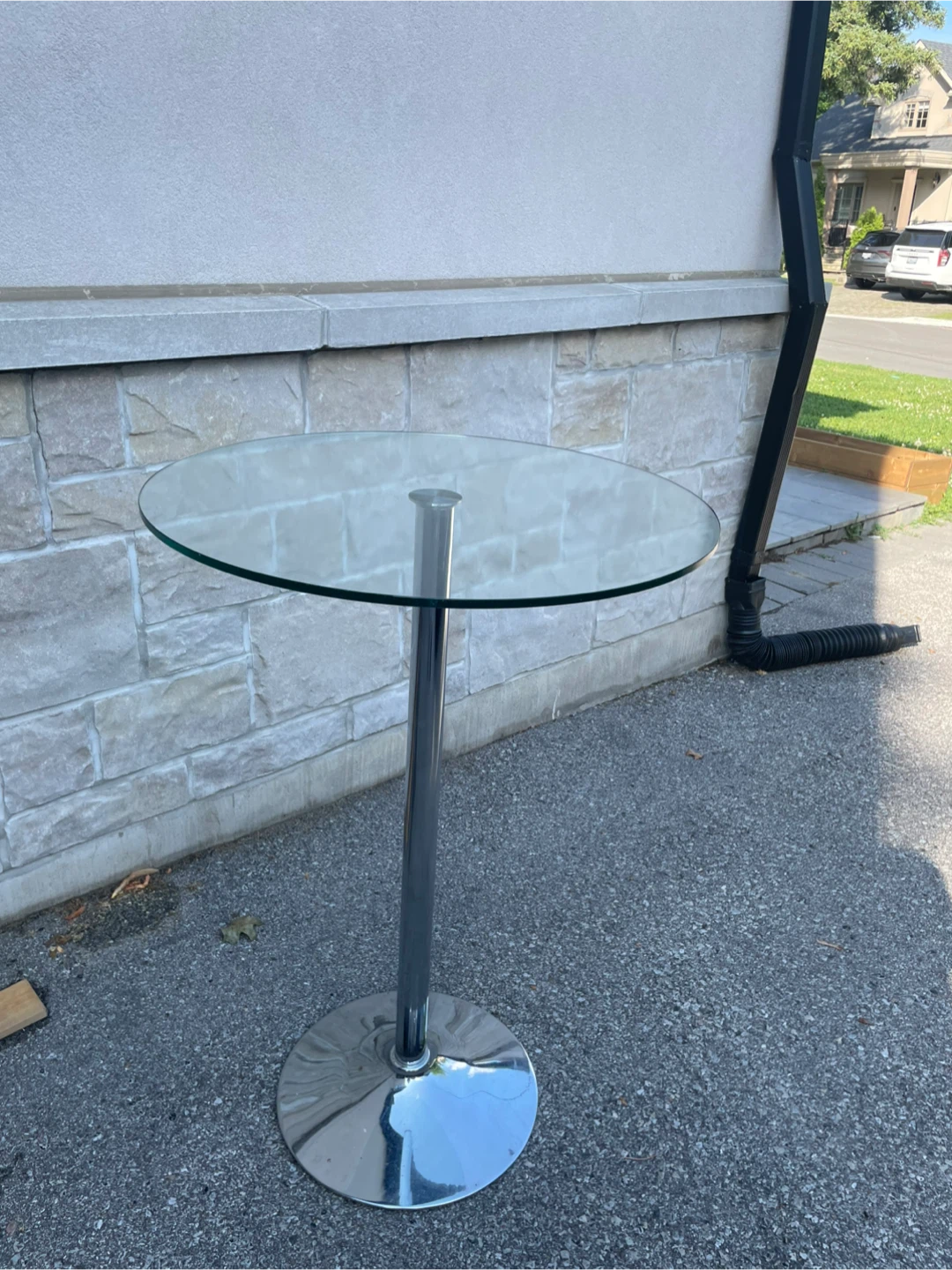 Glass Top Bistro Table