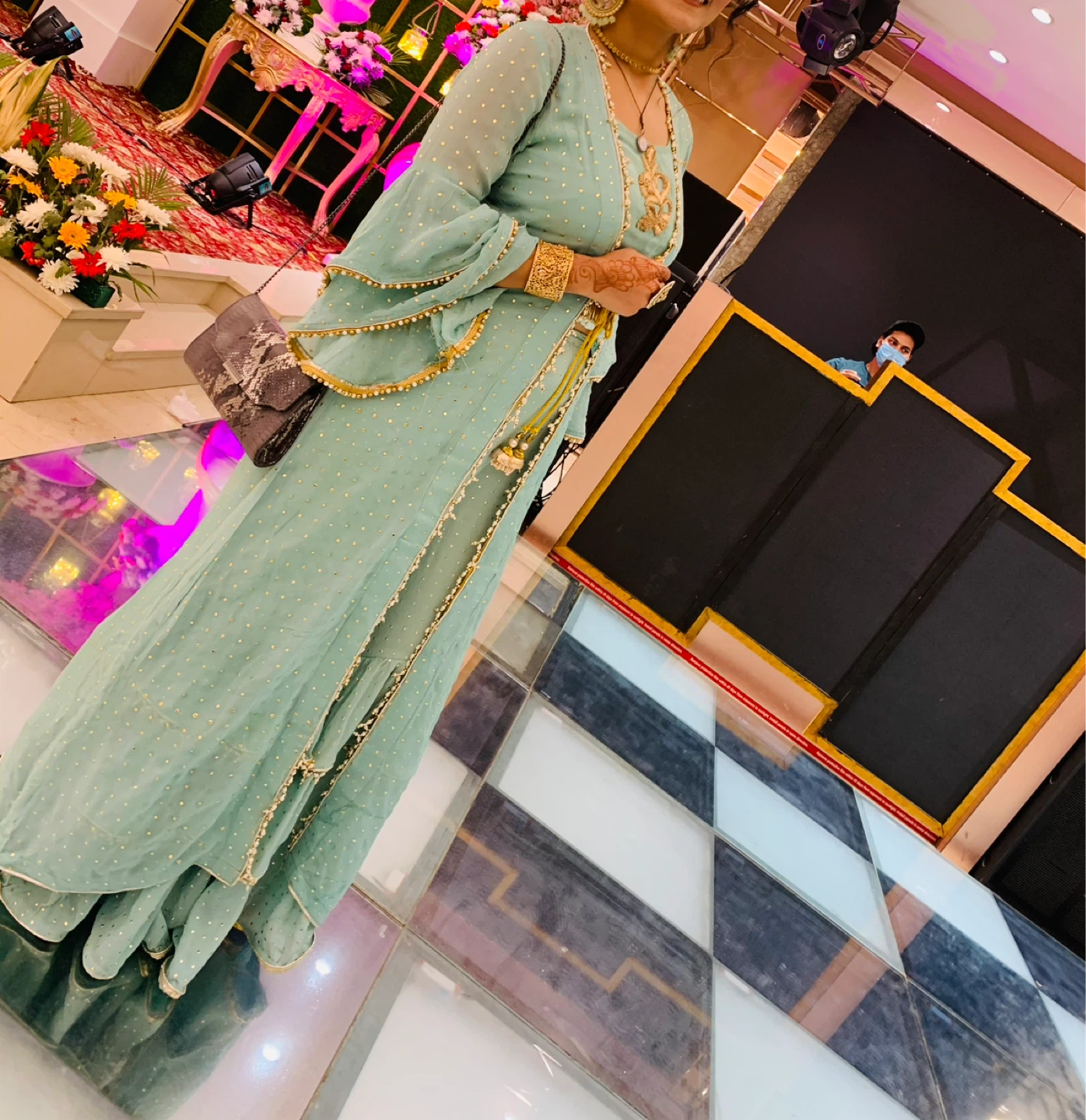 Elegant Indo-Western Sharara Set