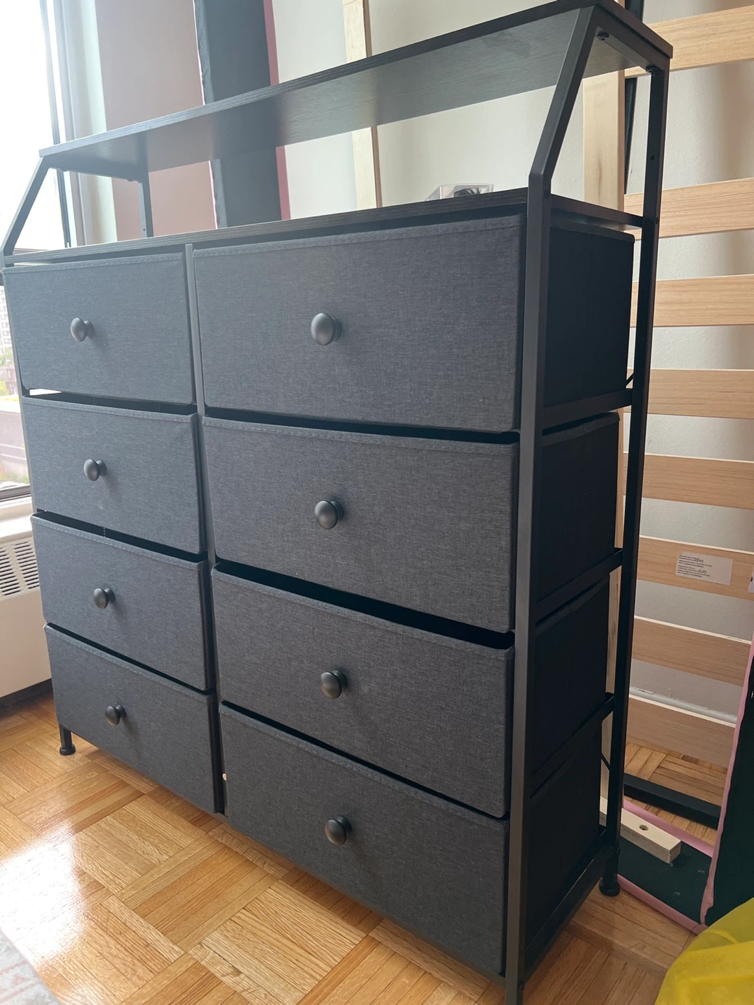 Grey 8-Drawer Dresser with Shelf - photo 2