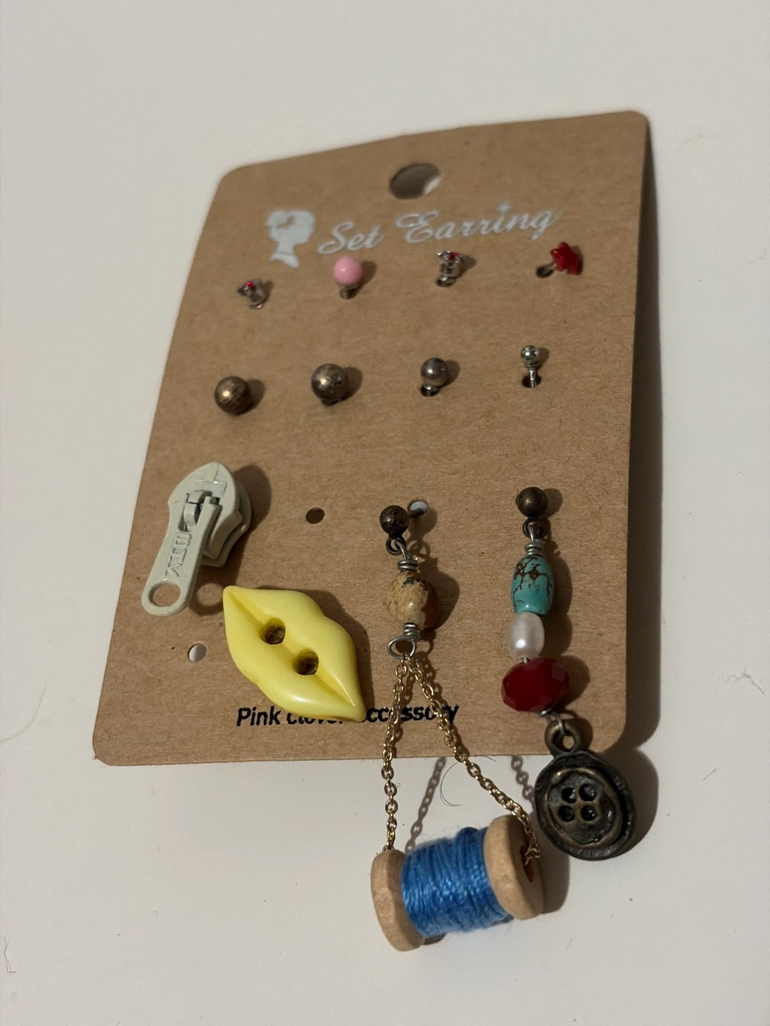 12 assorted stud earrings
