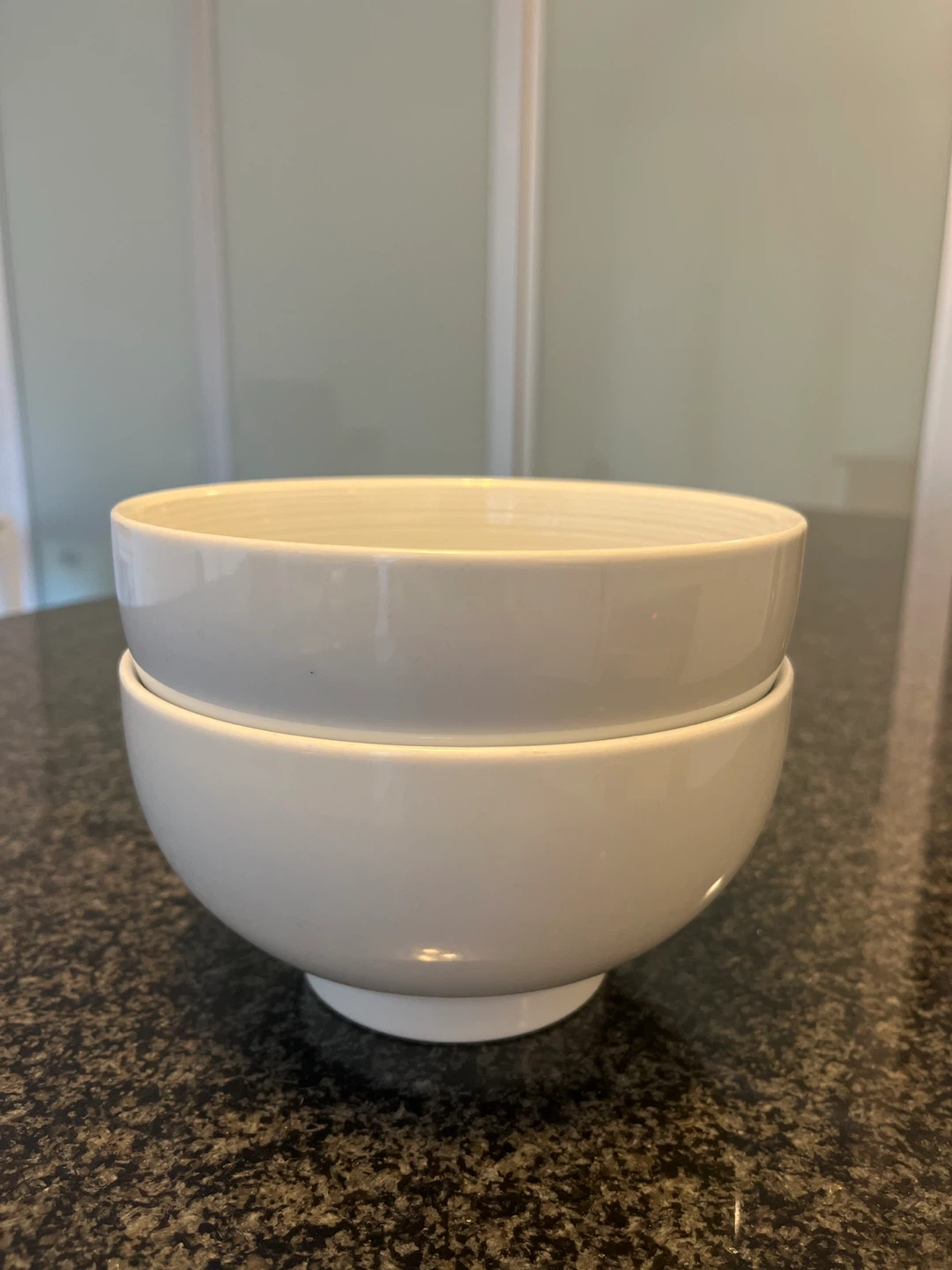 White Ceramic Bowls (Set of 2) - photo 2