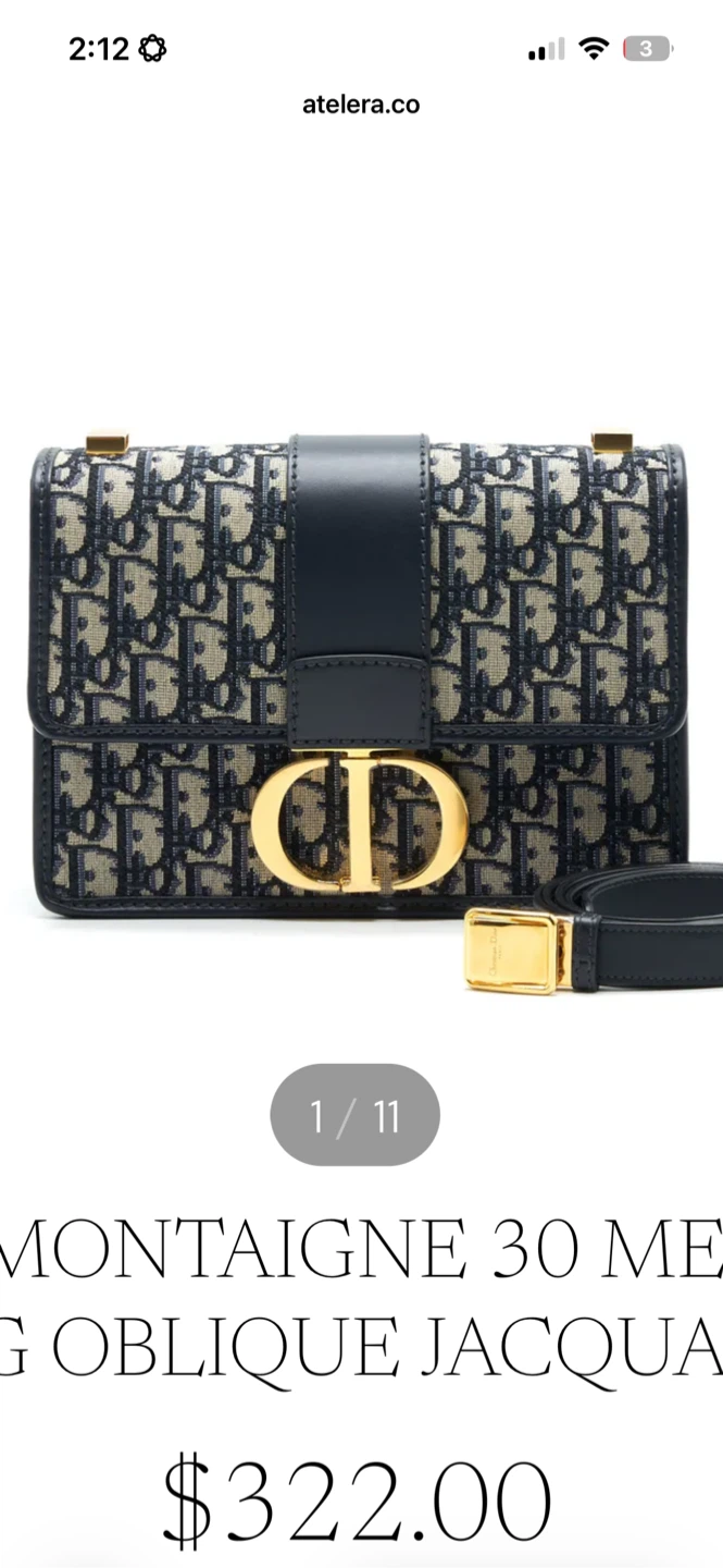 Christian Dior Shoulder Bag with Belt - photo 5