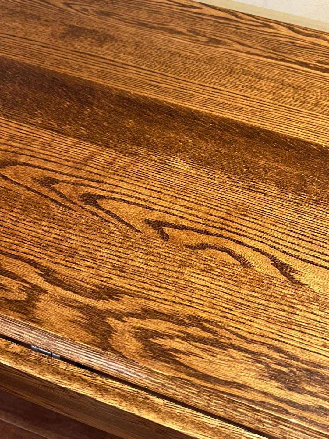 Vintage Solid Oak Drop-Leaf Table - photo 2