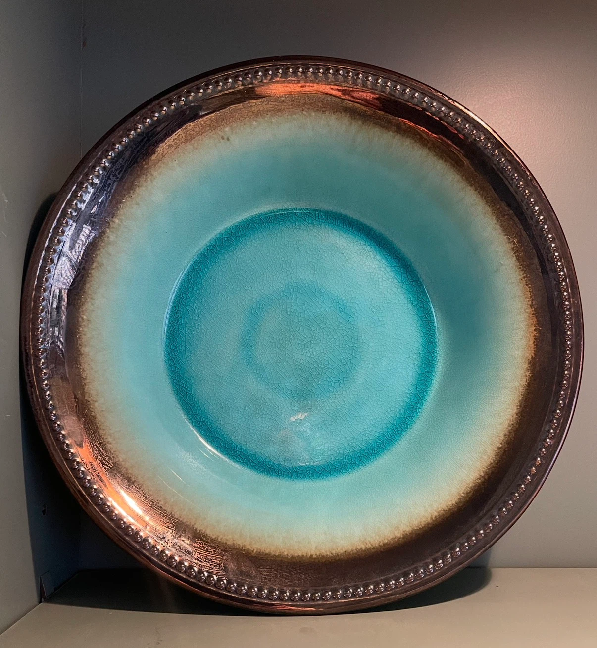 Large Vintage MCM Decorative Bowl