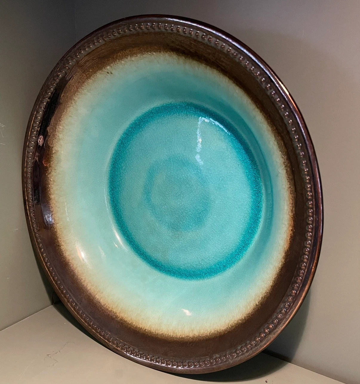 Large Vintage MCM Decorative Bowl - photo 2