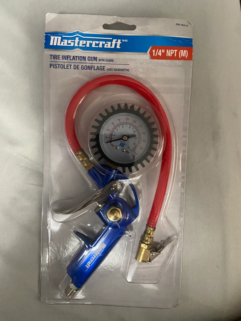 Mastercraft Tire Inflation Gun with Gauge