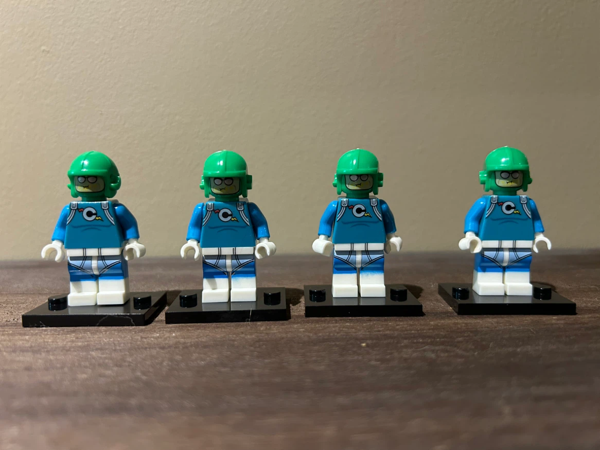 4x Custom Printed Condiment King Minifigures