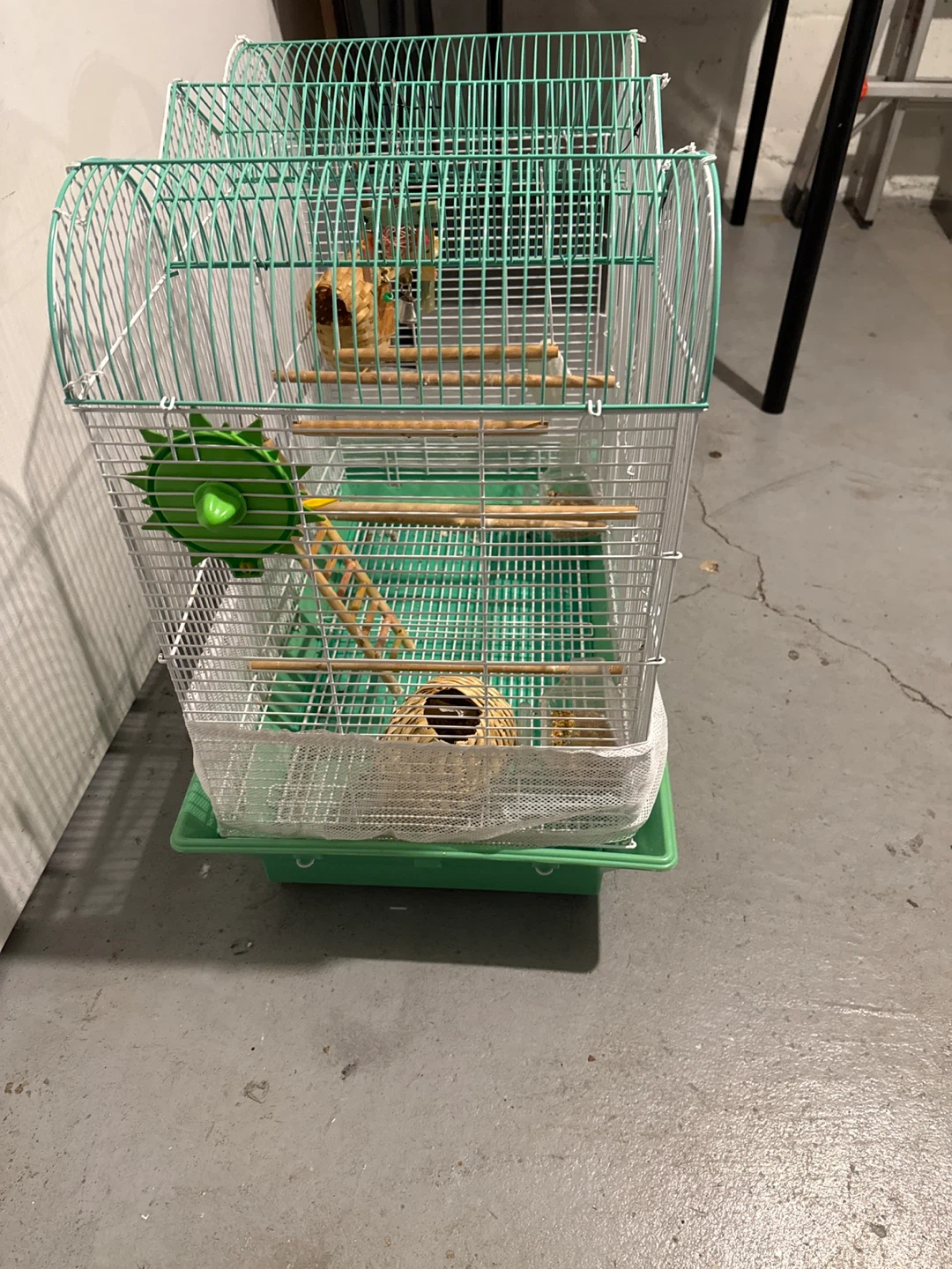 Green Bird Cage with Accessories (24”H,24”L,14”W) - photo 4