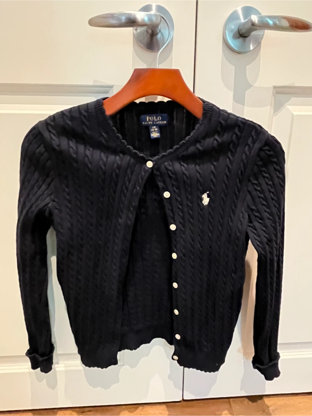 Polo Ralph Lauren Navy Cable Knit Cardigan