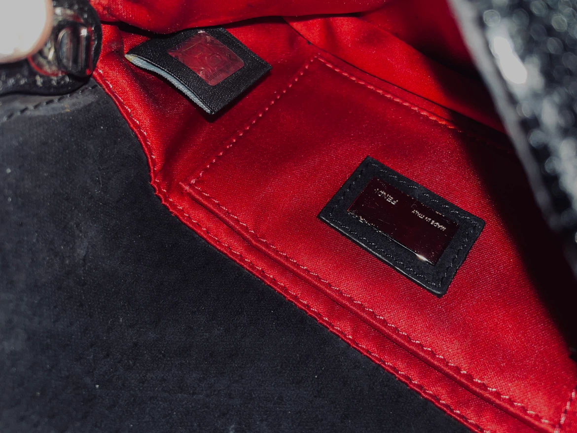 Fendi Black Beaded Baguette Bag - photo 2