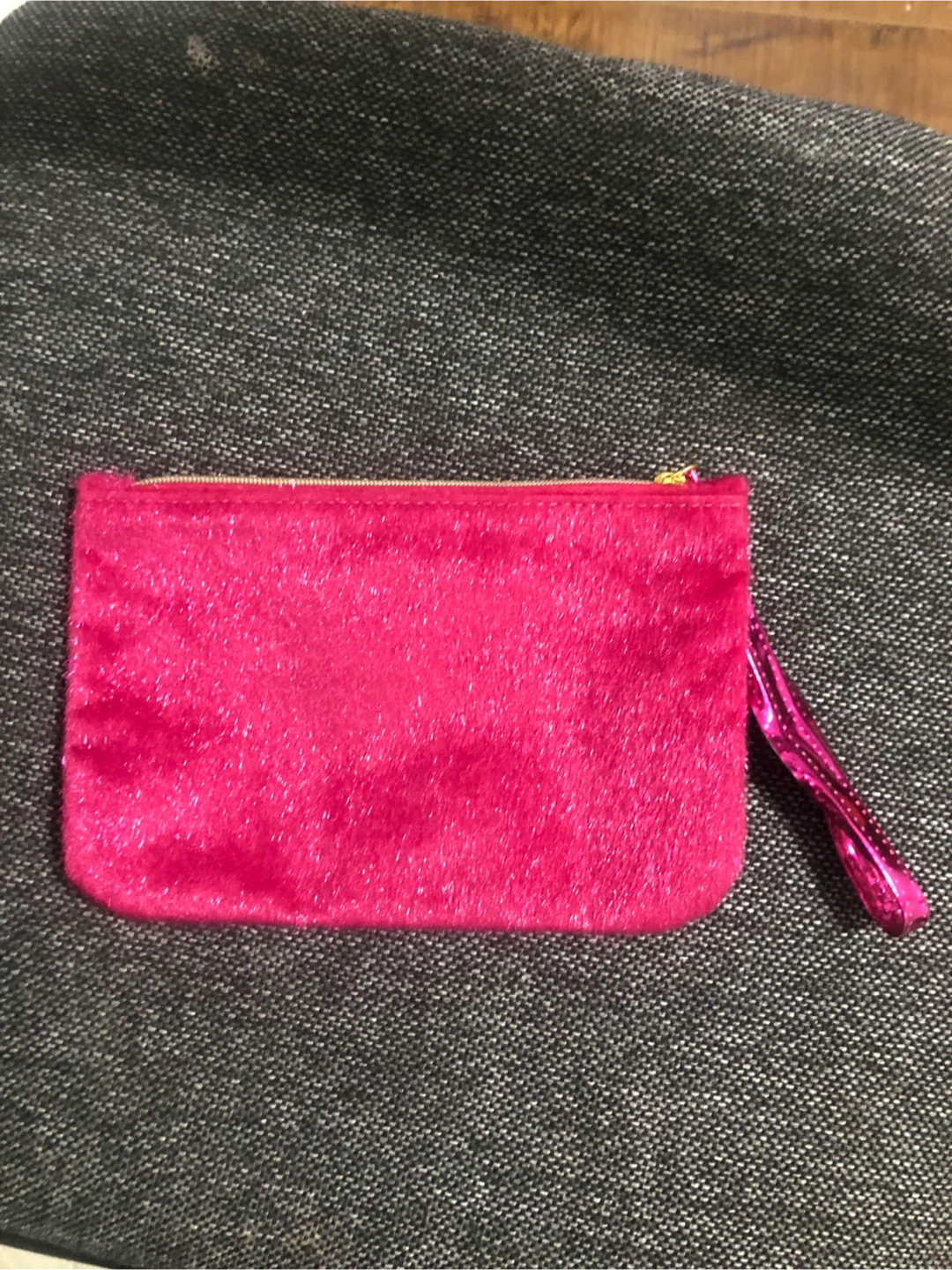 Ipsy Pink Faux Fur Wristlet Pouch - photo 3