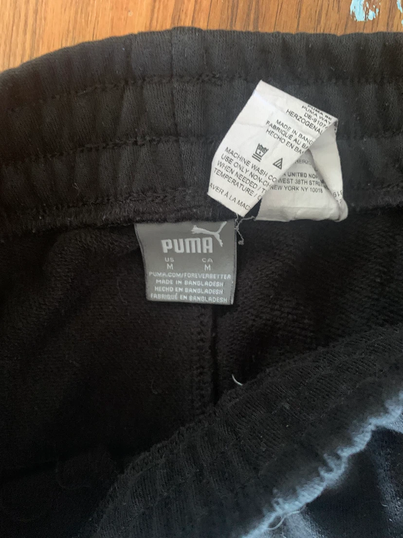 Puma Black Joggers with White Logo - photo 3