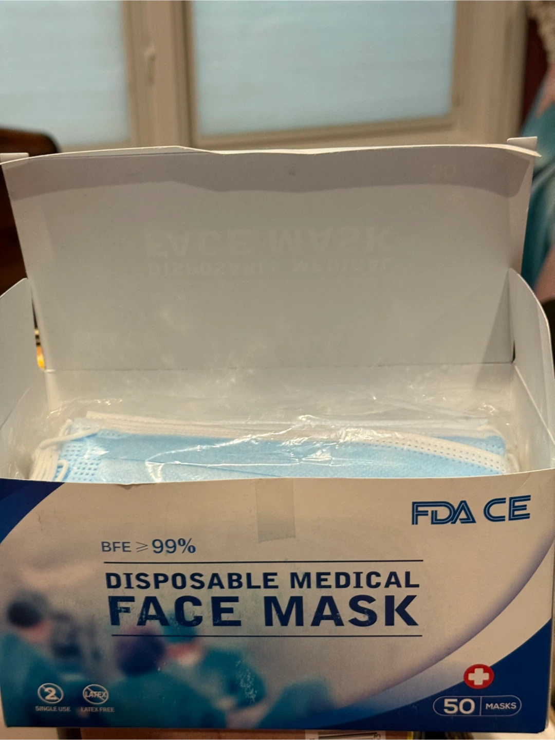 Disposable Medical Face Masks - 50 Count