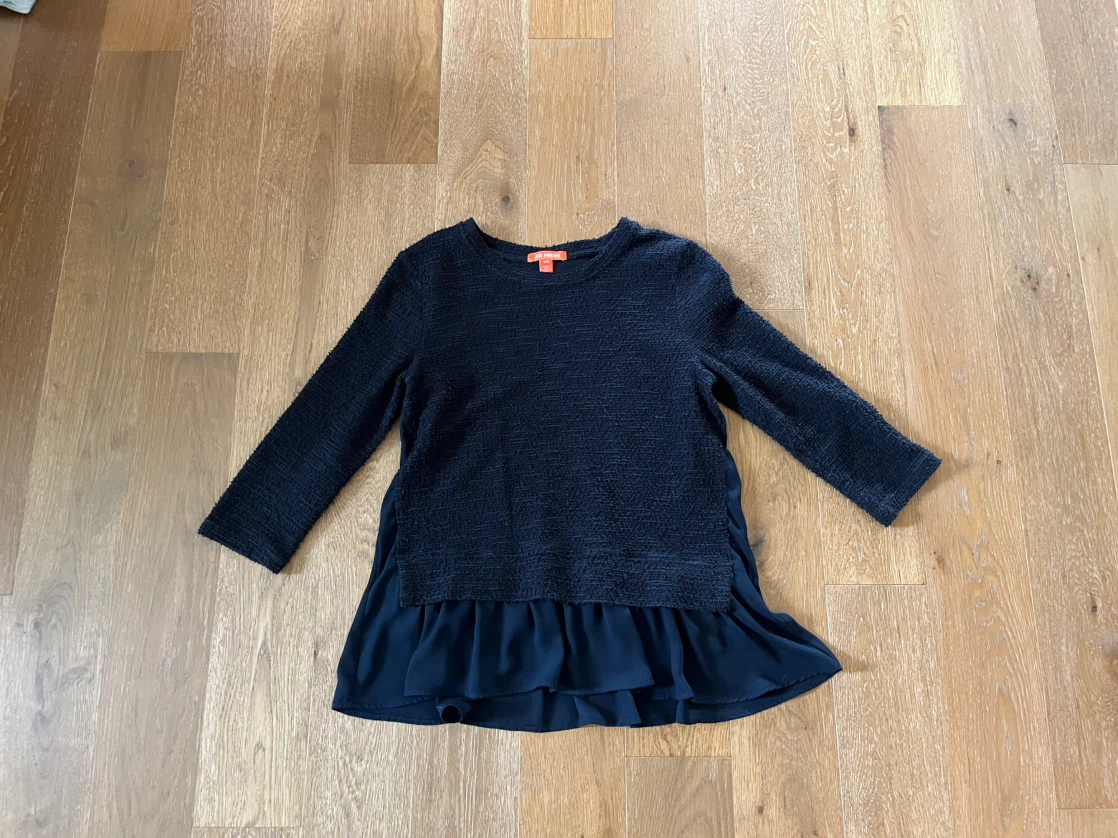 Joe Fresh Long Sleeve Top with Ruffle Hem