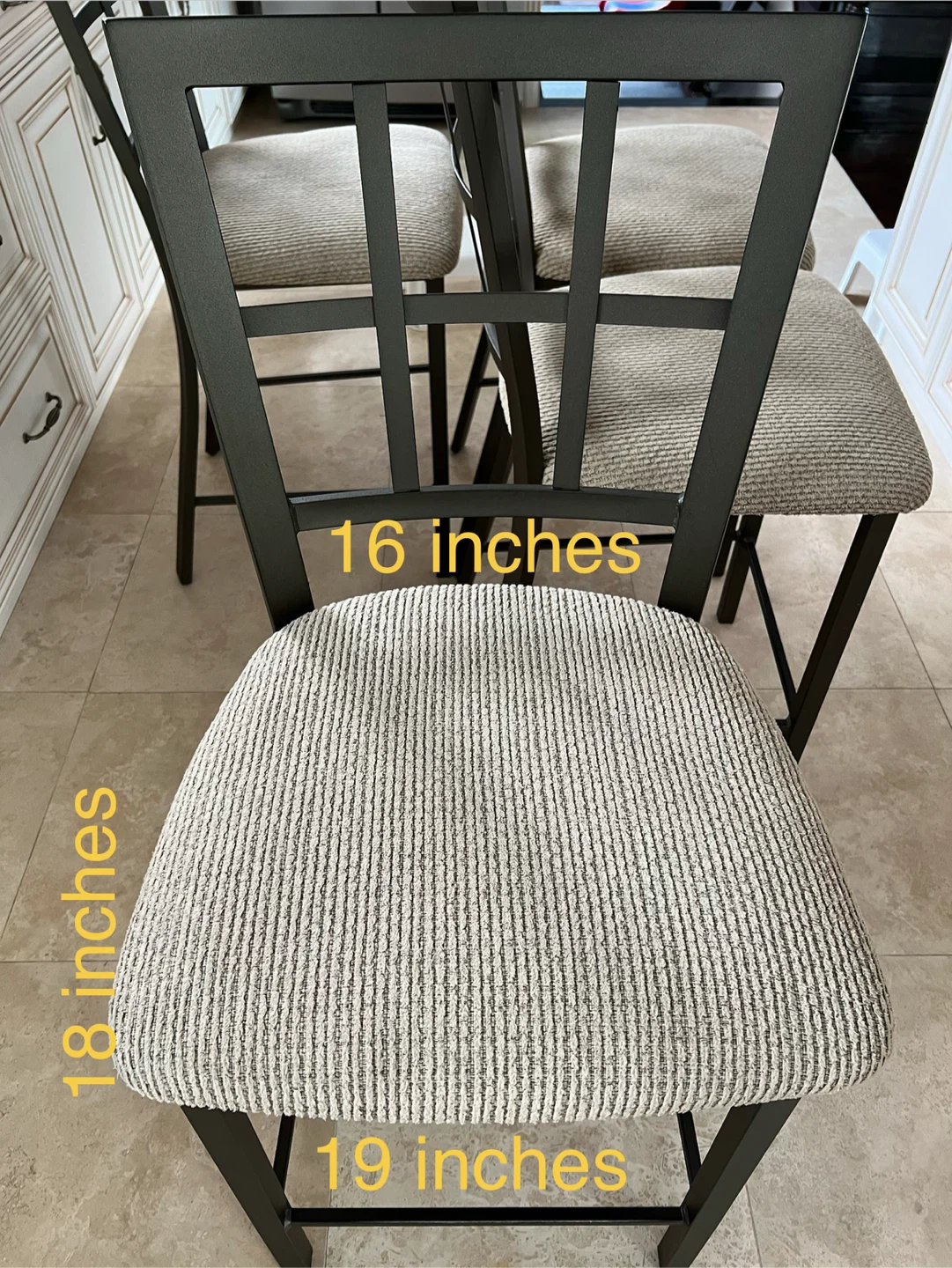 4 Brown Bar Stools-$240 Pls read Description - photo 3