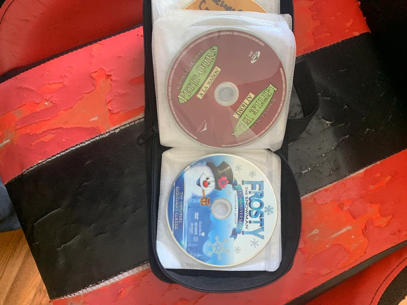 DVD Carrying Case with Various Kids' Movies