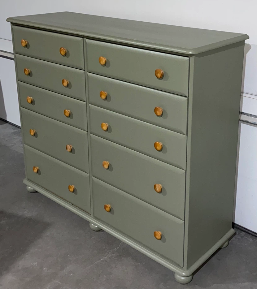 Hardwood Long dresser Acacia Pear & Maple 10 drawers - photo 2