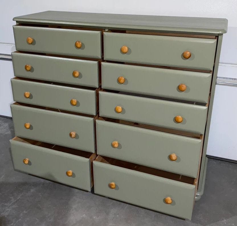 Hardwood Long dresser Acacia Pear & Maple 10 drawers - photo 3
