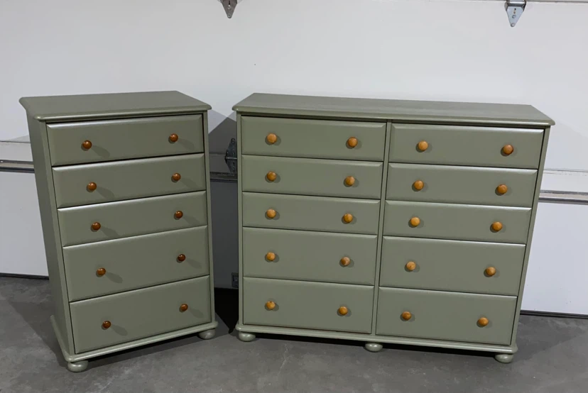 Hardwood Long dresser Acacia Pear & Maple 10 drawers - photo 5