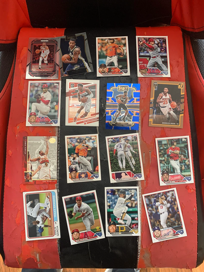 Assorted Baseball and Basketball Trading Cards - photo 2